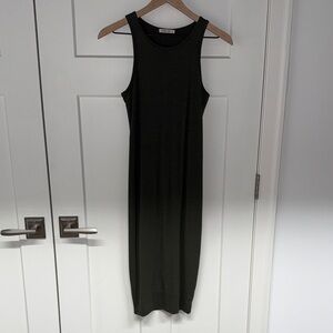 Marine Layer Black Sleeveless Midi Dress